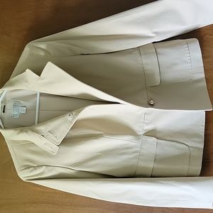 Talbots Cream Blazer Jacket Size 10